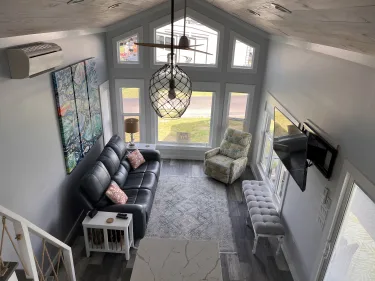 beach trailer for sale - ***REDUCED***  2022 PARK MODEL ON LARGE PREMIUM LOT AT EMERALD ISLE RV PARK with GOLF CART
